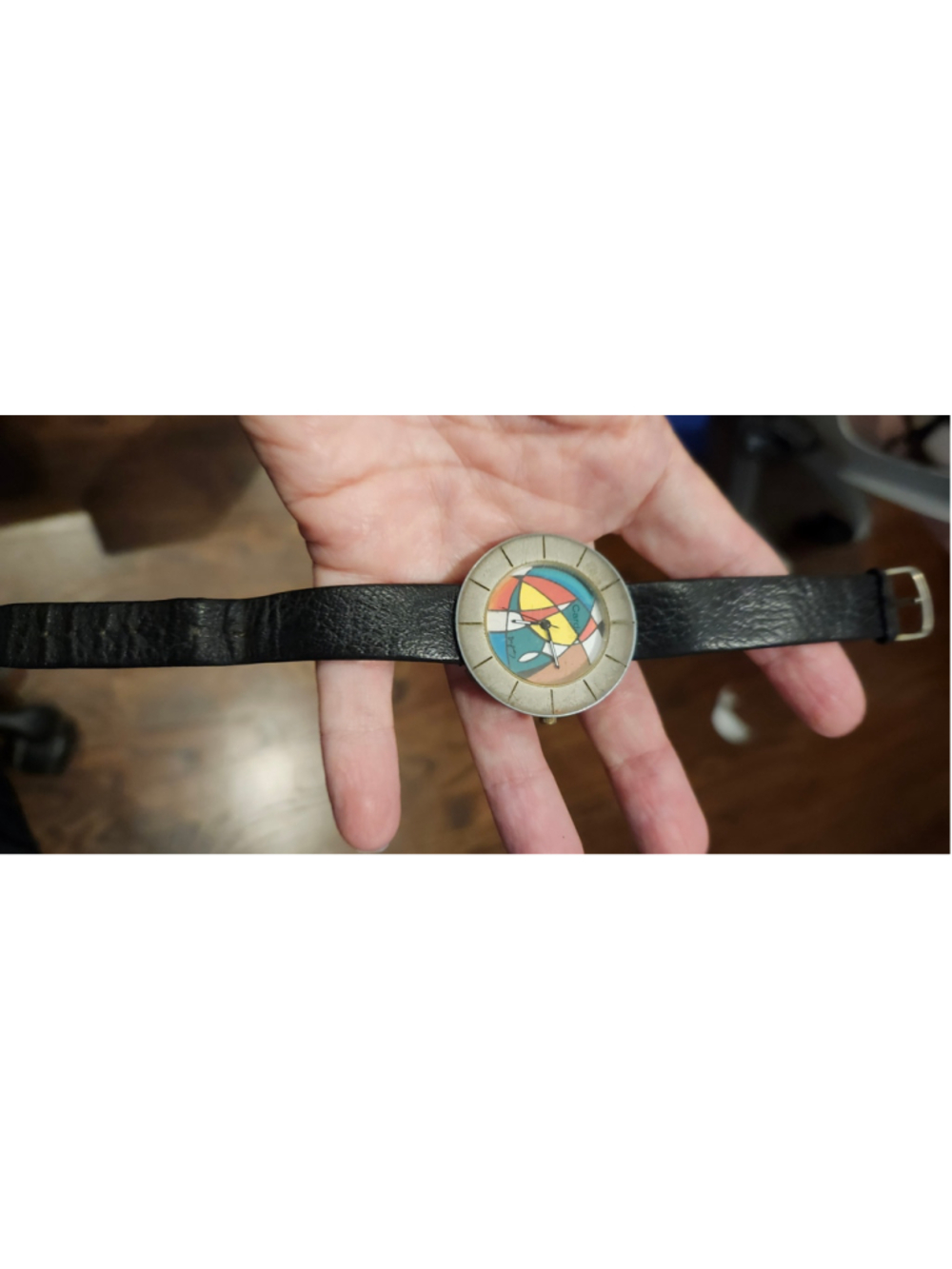 🎨 Vintage Pierre Cardin "Cardini" Abstract Art Dial Watch 🎨